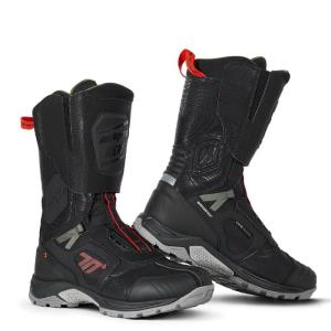 Botas Moto Stelvio alta negro-rojo Seventy